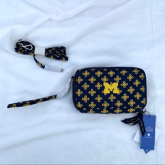 Vera Bradley Handbags - Vera Bradley RFID All 1 Crossbody U of Michigan